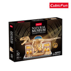 PUZZLE 3D CU LED MUZEUL NATURAL T-REX 262 PIESE - CUBIC FUN (CUL546h)