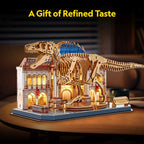 PUZZLE 3D CU LED MUZEUL NATURAL T-REX 262 PIESE - CUBIC FUN (CUL546h)
