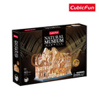 PUZZLE 3D CU LED MUZEUL NATURAL MAMUT 463 PIESE - CUBIC FUN (CUL547h)