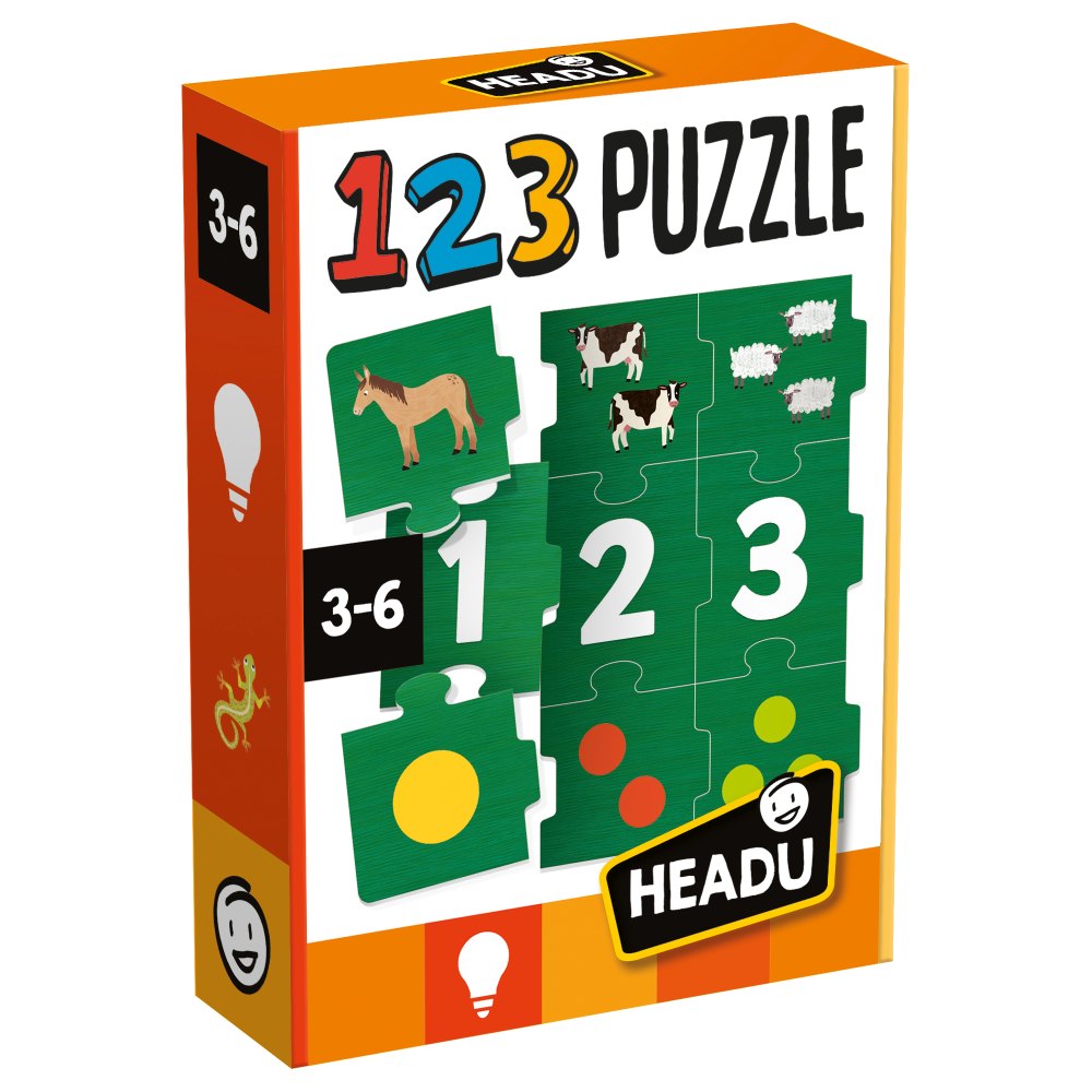PUZZLE TO LEARN THE NUMBERS FROM 1 TO 9 - HEADU (HE54907)