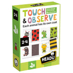 MONTESSORI PUZZLE TOUCH AND OBSERVE - HEADU (HE57557)