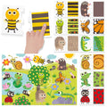 MONTESSORI PUZZLE TOUCH AND OBSERVE - HEADU (HE57557)