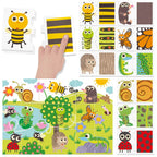 MONTESSORI PUZZLE TOUCH AND OBSERVE - HEADU (HE57557)