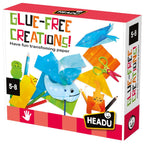 SET DE CREATII FARA LIPICI CU 6 TIPURI DIFERITE DE HARTIE 5-8 ANI - HEADU (HE57632)