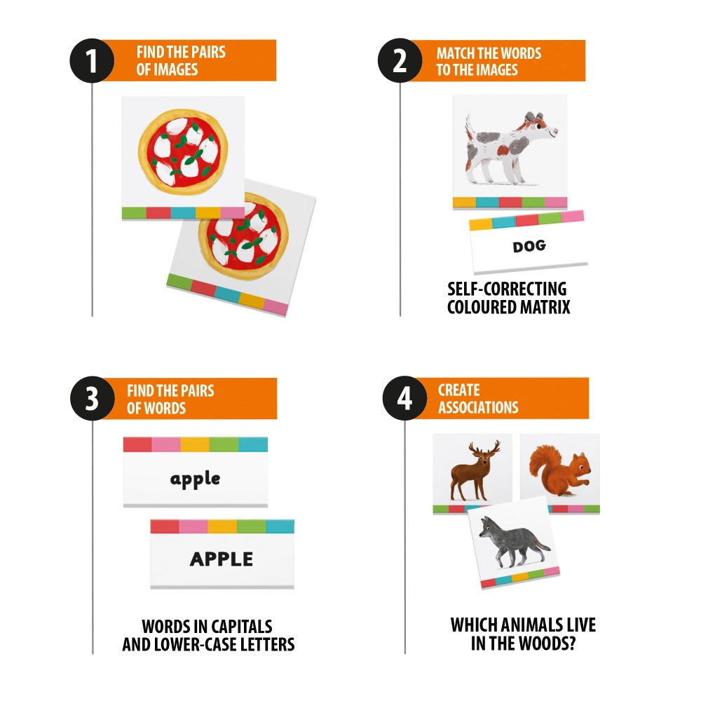 JOC MONTESSORI MEMOREAZA CITESTE CLASIFICA 3-6 ANI - HEADU (HE57892)