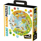 PUZZLE EDUCATIV ROTUND SA INVATAM ANOTIMPURILE - HEADU (HE59049)