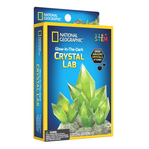 SET EDUCATIV MINI LABORATOR DE CRESTERE CRISTALE VERZI FOSFORESCENTE - NATIONAL GEOGRAPHIC (NG29608)