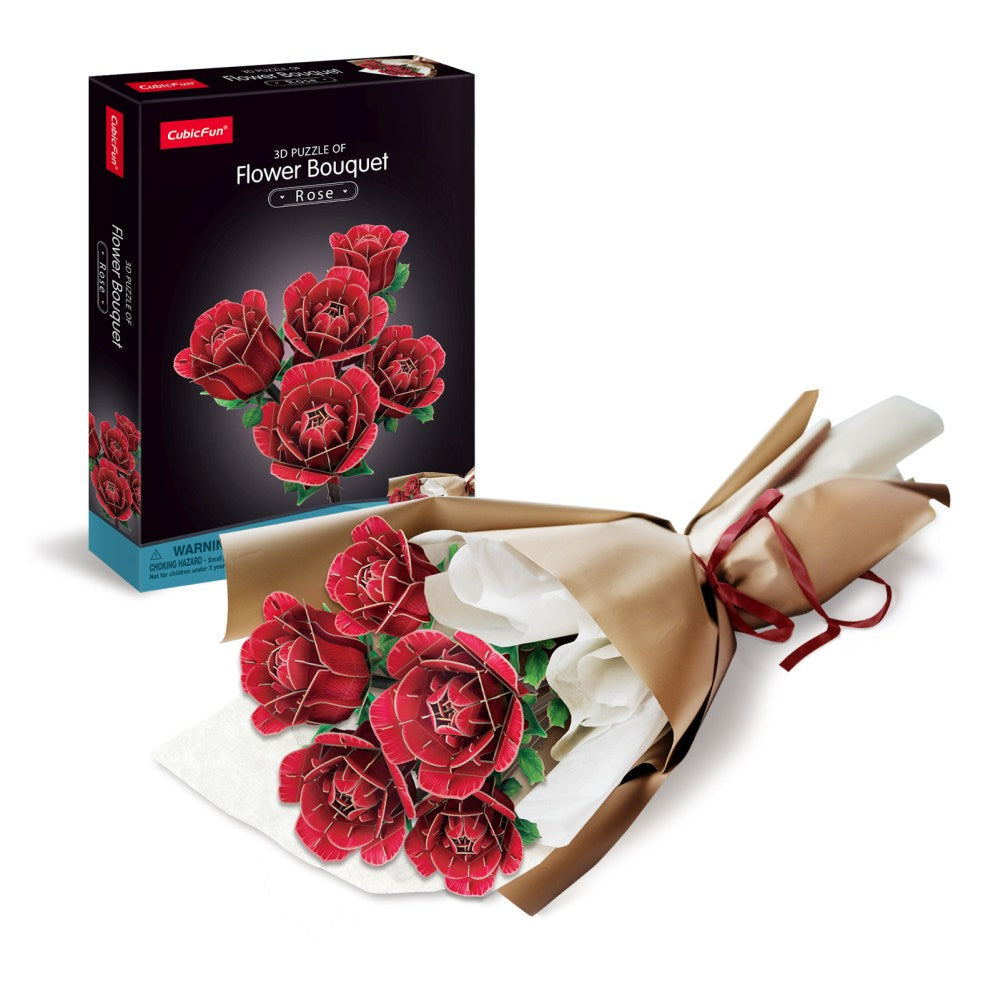 BUCHET DE TRANDAFIRI 3D 265 PIESE - CUBIC FUN (CUP865h)