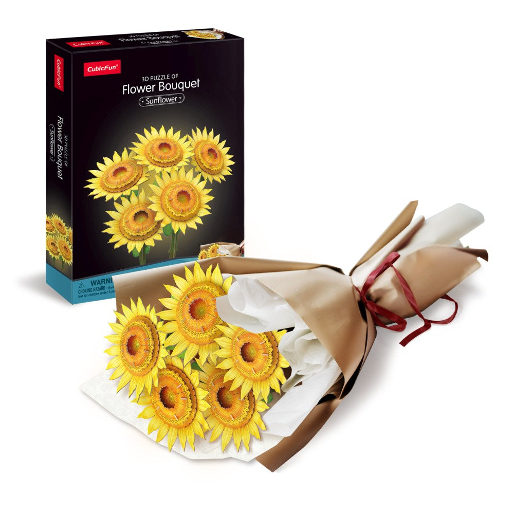 BUCHET DE FLOAREA SOARELUI 3D 180 PIESE - CUBIC FUN (CUP866h)