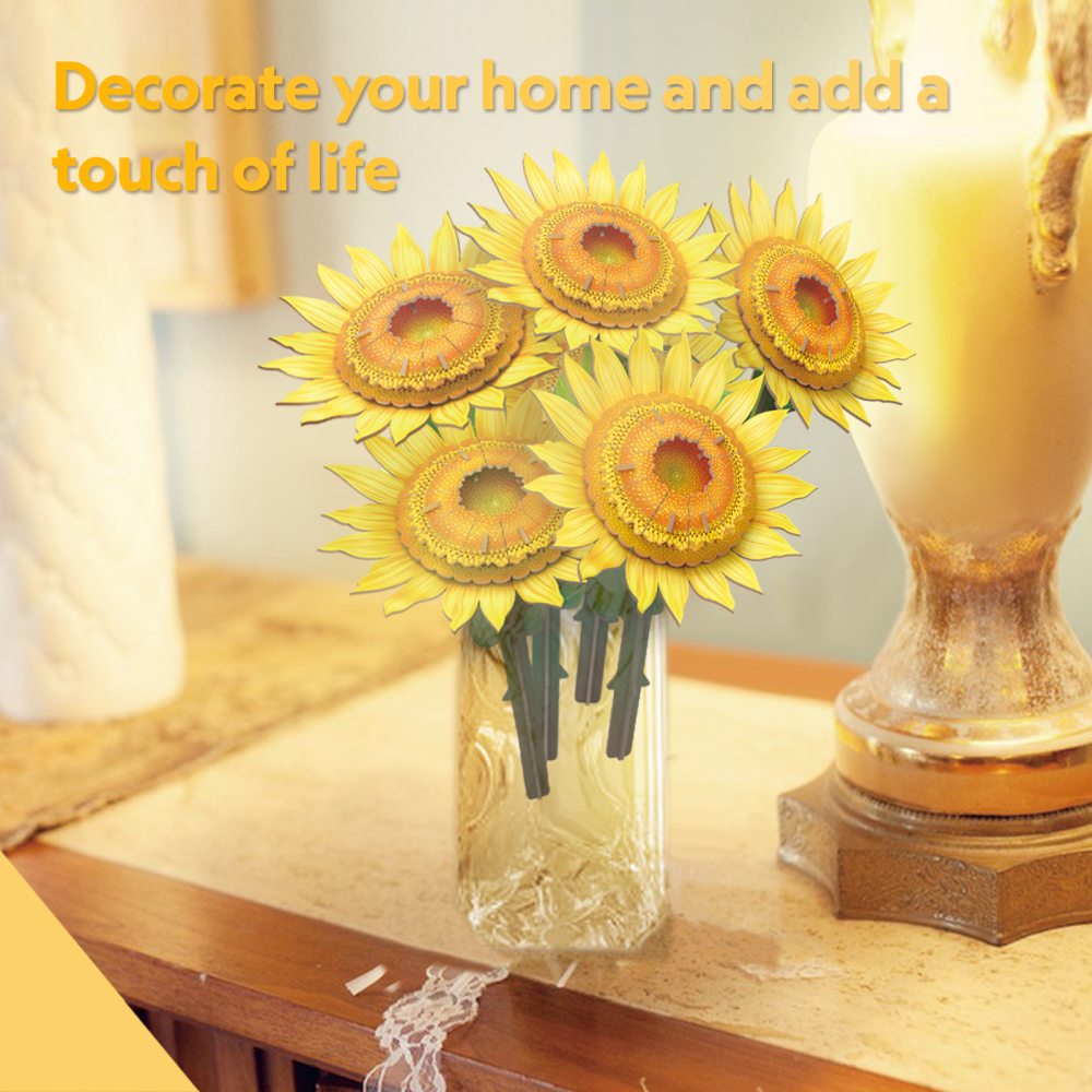 BUCHET DE FLOAREA SOARELUI 3D 180 PIESE - CUBIC FUN (CUP866h)