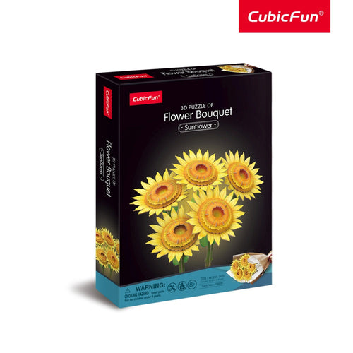 BUCHET DE FLOAREA SOARELUI 3D 209 PIESE - CUBIC FUN (CUP866h)