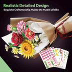 BUCHET DE FLORI ASORTATE 3D 363 PIESE - CUBIC FUN (CUP867h)