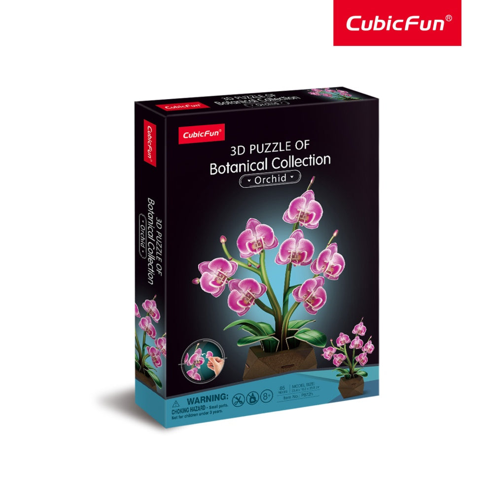 GHIVECI 3D CU ORHIDEE 85 PIESE - CUBIC FUN (CUP872h)