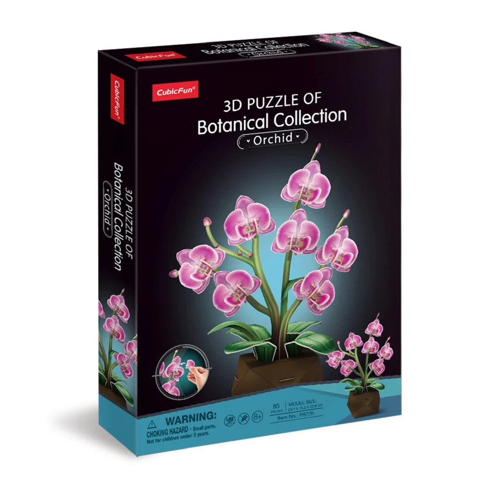 GHIVECI 3D CU ORHIDEE 85 PIESE - CUBIC FUN (CUP872h)