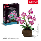 GHIVECI 3D CU ORHIDEE 85 PIESE - CUBIC FUN (CUP872h)