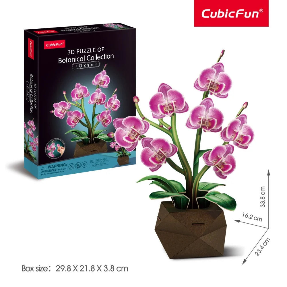 GHIVECI 3D CU ORHIDEE 85 PIESE - CUBIC FUN (CUP872h)