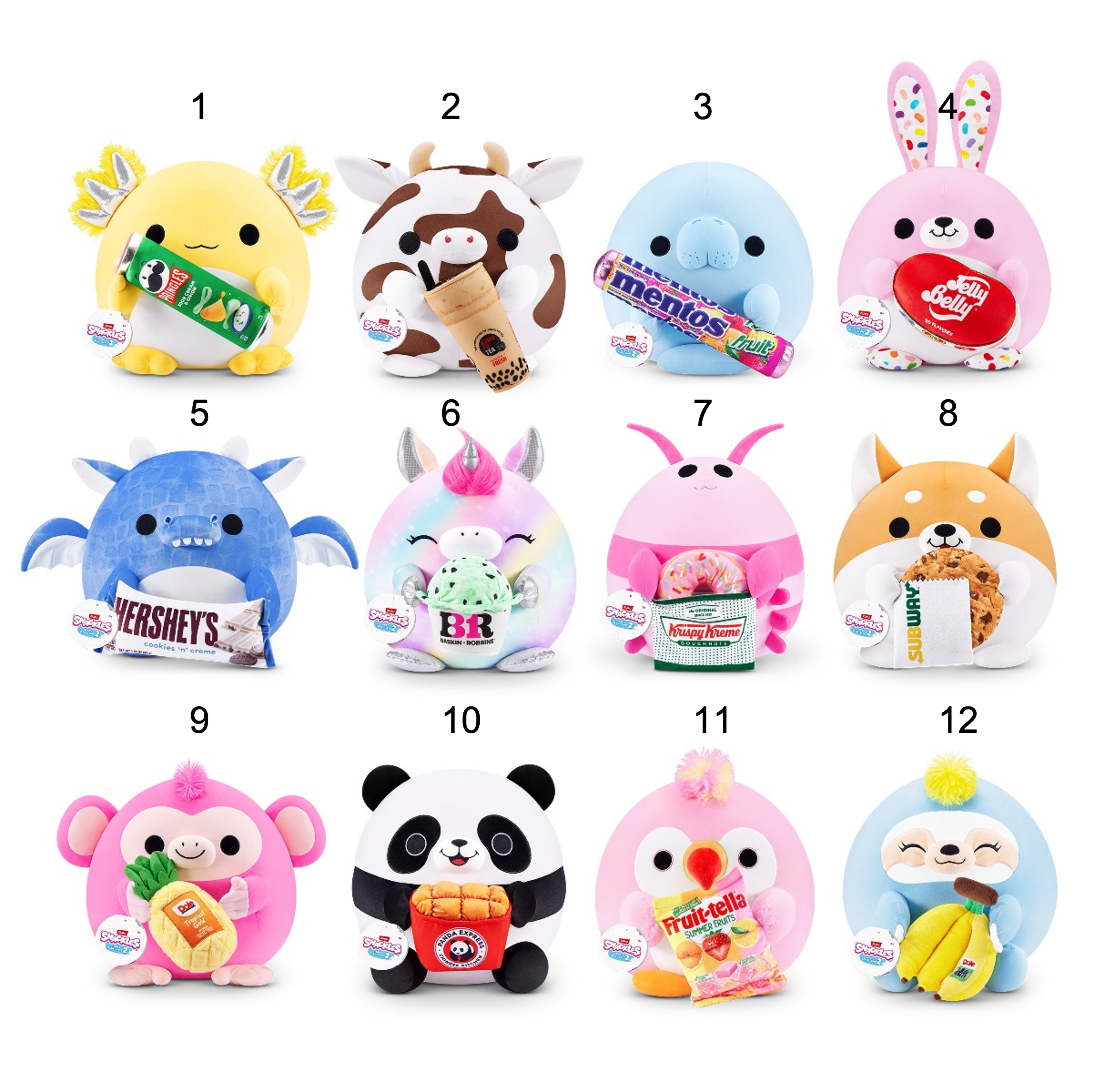 SNACKLES - JUCARIE DE PLUS COLECTIBILA, 35 CM, DIVERSE MODELE, S2W2 - ZURU (77573TQ1-S2W2)