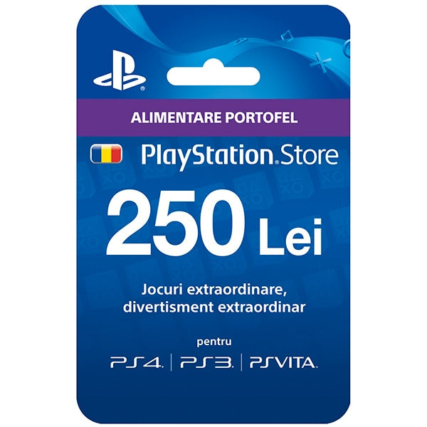 PLAYSTATION NETWORK CARD 250 RON - PSN - MULTILANGUAGE - WORLDWIDE