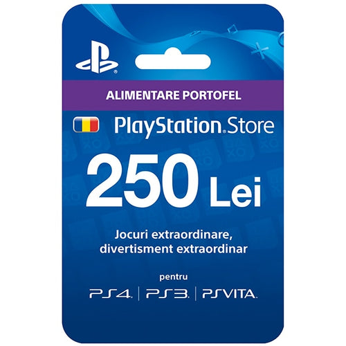 PLAYSTATION NETWORK CARD 250 RON - PSN - MULTILANGUAGE - WORLDWIDE