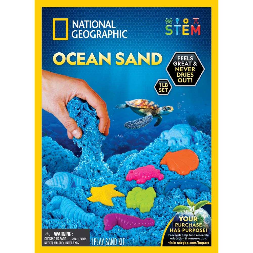 SET EDUCATIV NISIP KINETIC CE AJUTA LA DEZVOLTAREA ABILITATILOR MOTORII FINE - NATIONAL GEOGRAPHIC (NG23678)