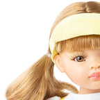 PAPUSA KSENIA, 32 CM, IN ROCHIE CU MARGARETE  - AMIGAS - PAOLA REINA (ST4X4695)