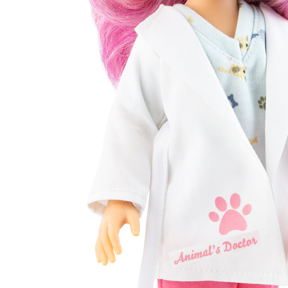 PAPUSA ESME, 32 CM, MEDIC VETERINAR - AMIGAS PROFESIONES - PAOLA REINA (ST4X4700)