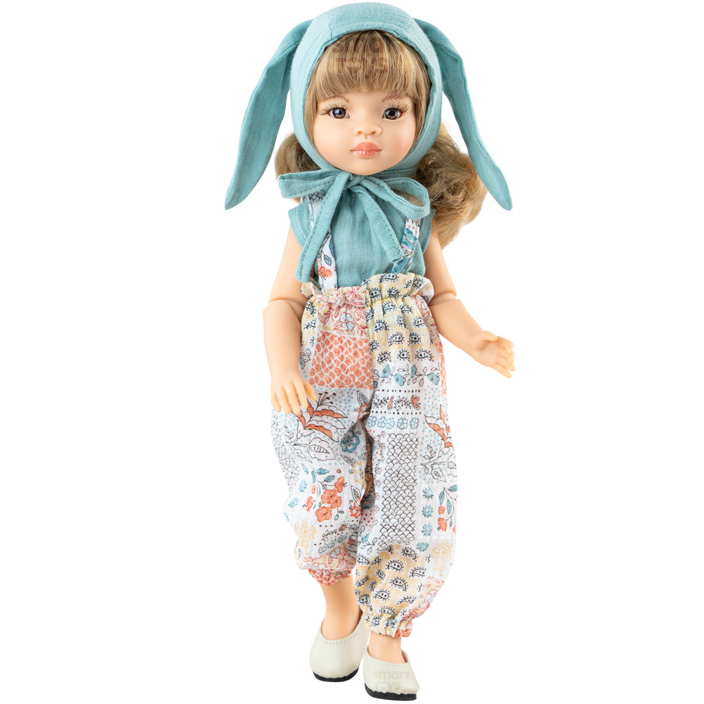 PAPUSA MANICA, 32 CM, 10 ARTICULATII, IN TINUTA BUNNY - AMIGAS - PAOLA REINA (ST4X4867)