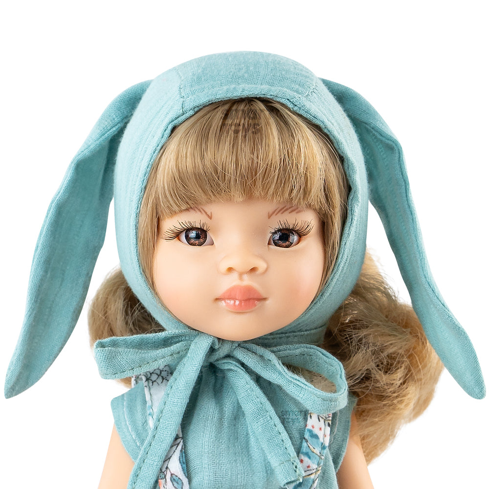 PAPUSA MANICA, 32 CM, 10 ARTICULATII, IN TINUTA BUNNY - AMIGAS - PAOLA REINA (ST4X4867)