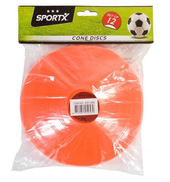 SET 12 CONURI FOTBAL, PENTRU COPII, PORTOCALII - SPORTX (VDM2001350)
