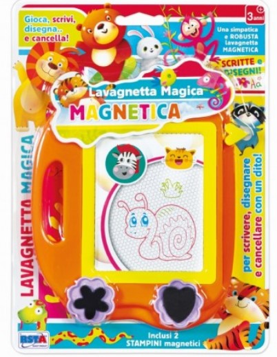MAGNETIC BOARD, WITH TWO STAMPS INCLUDED, FOR CHILDREN - RS TOYS (RS11782)