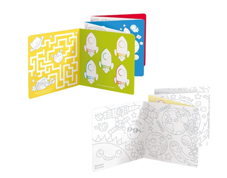 COLORING AND LINE DRAWING BOOK, I LOVE COLORING, SPACE PICTURES - BANANA PANDA (BP50161)