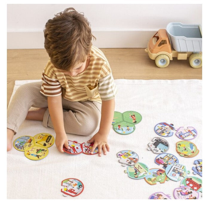 PUZZLE DIN 3 PIESE MESERII, KIDS, 24 PIESE - APLI (APL18822)