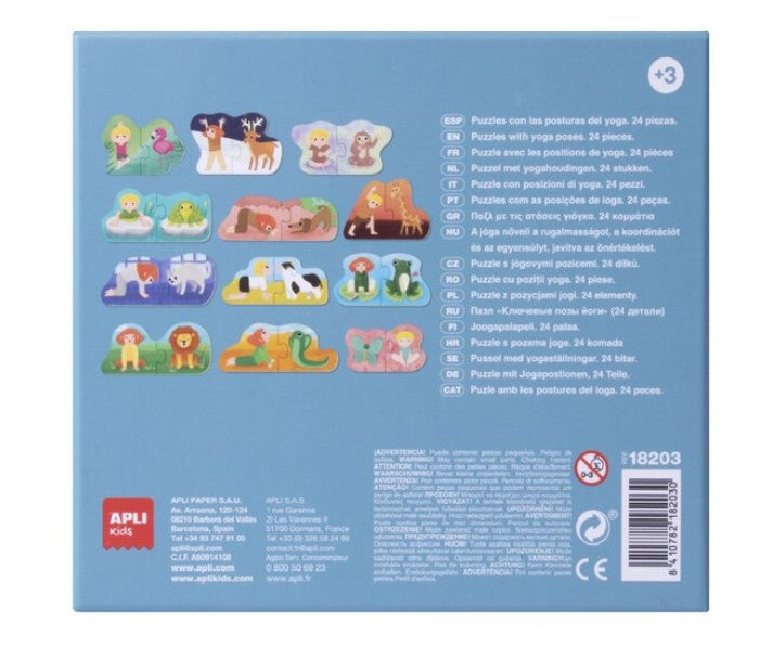 PUZZLE DUO EXPRESSIONS YOGA, KIDS - APLI (APL18203)
