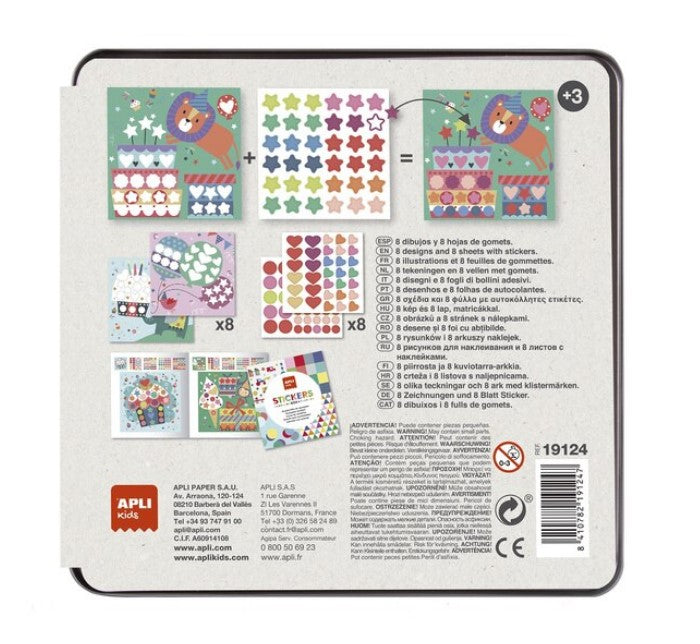 SET CREATIV CU AUTOCOLANTE, KIDS, TEMATICA PETRECERE - APLI (APL19124)