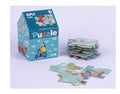 PUZZLE - SAFARI PUZZLE IN CUTIE DE DEPOZITARE IN FORMA DE CASUTA, 24 PIESE - APLI (APL16821)