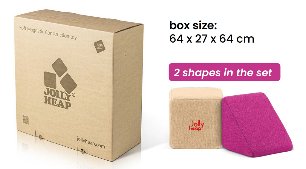 MEDIUM SET - 50 SOFT MAGNETIC BLOCKS - 1-99 YEARS - JOLLYHEAP