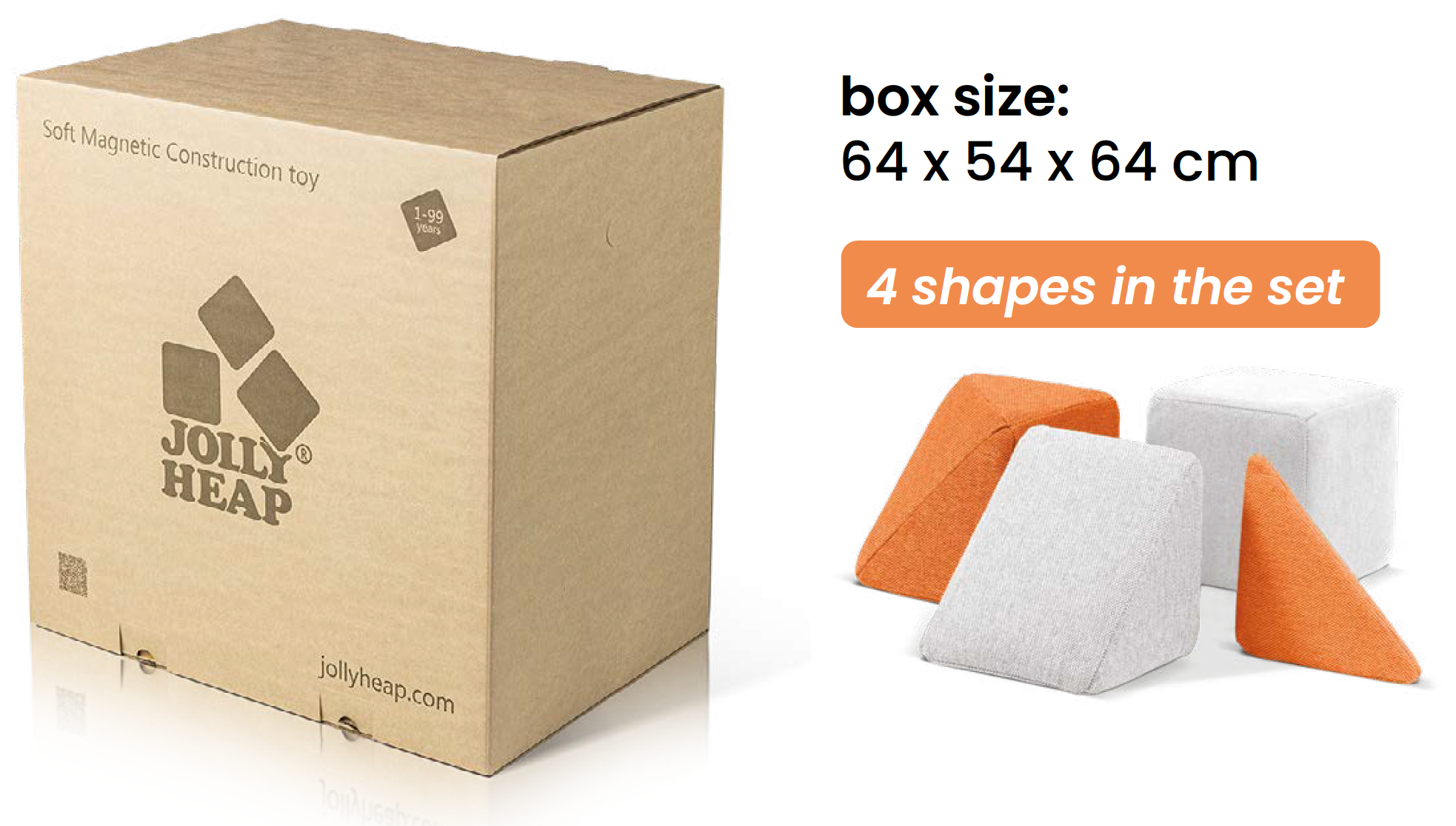 SET CREATIVE - 100 BLOCURI MAGNETICE MOI - 5-99 ANI - JOLLYHEAP