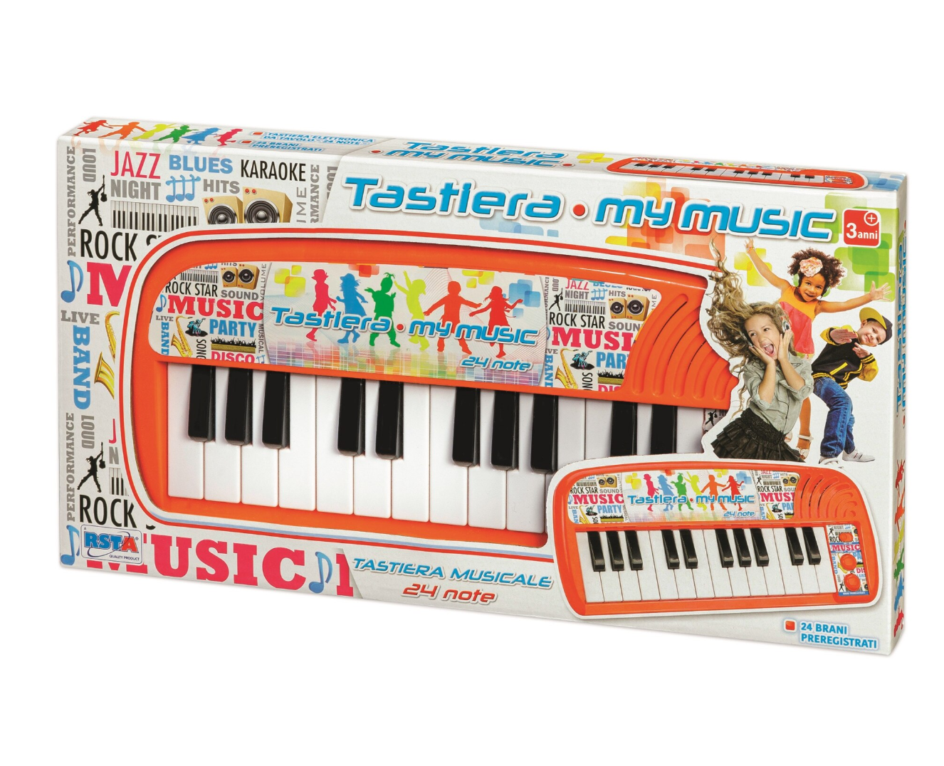 MUSICAL ORGAN FOR CHILDREN WITH 24 KEYS AND MUSICAL NOTES - RS TOYS (RS11678)