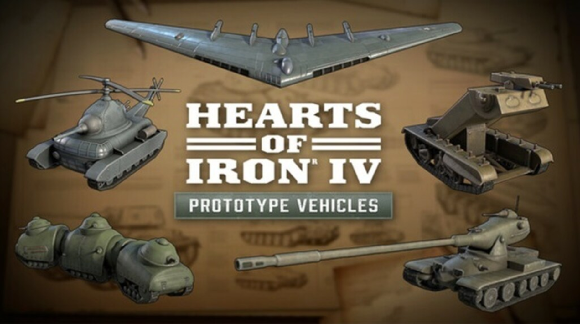 HEARTS OF IRON IV - PROTOTYPE VEHICLES (DLC) - PC - STEAM - MULTILANGUAGE - WORLDWIDE