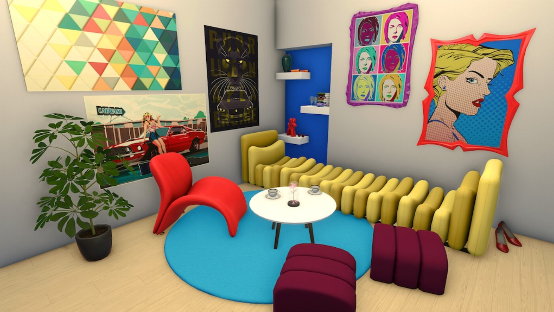 HOUSE FLIPPER - POP ART FURNITURE PACK (DLC) - PC - STEAM - MULTILANGUAGE - WORLDWIDE