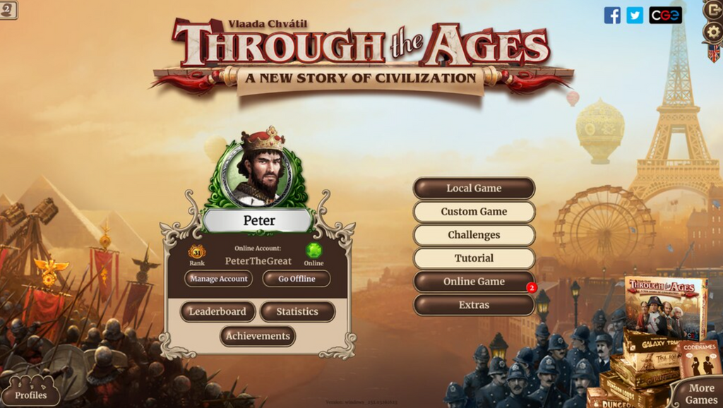 THROUGH THE AGES - PC - STEAM - MULTILANGUAGE - WORLDWIDE
