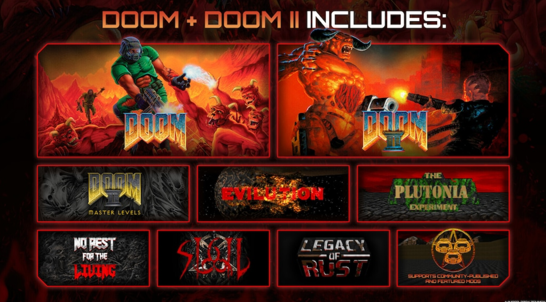 DOOM + DOOM II - PC - STEAM - MULTILANGUAGE - WORLDWIDE