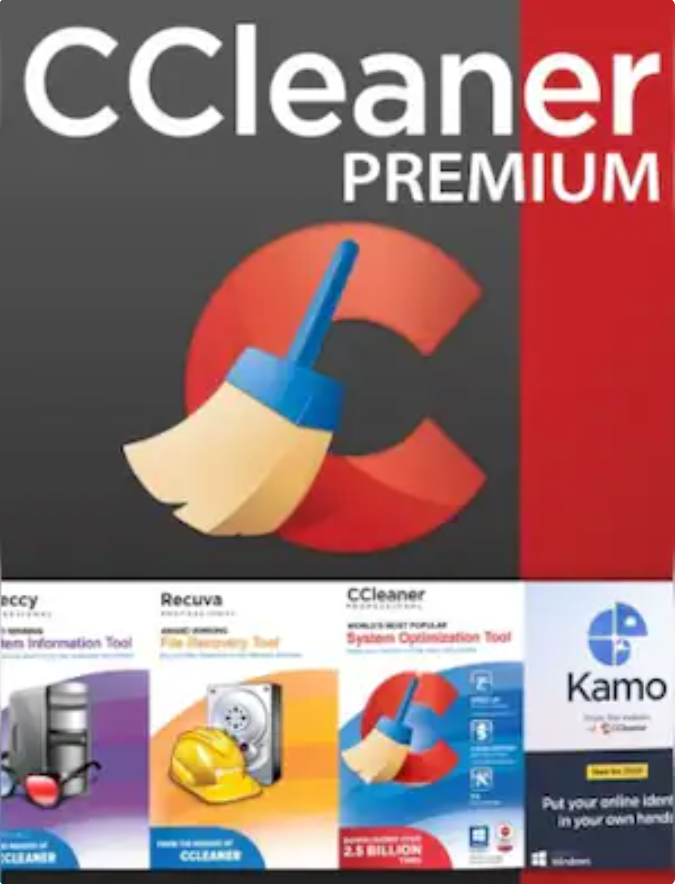 CCLEANER PREMIUM BUNDLE (5 DEVICES, 1 YEAR) - PC - OFFICIAL WEBSITE - MULTILANGUAGE - WORLDWIDE