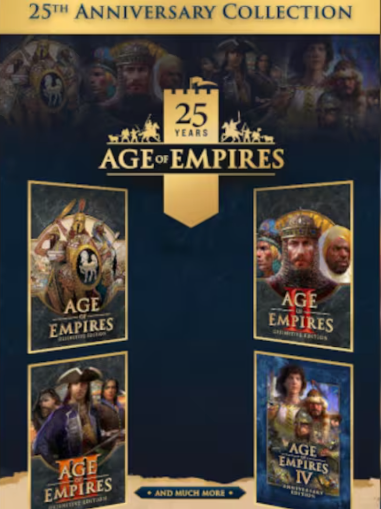 AGE OF EMPIRES 25TH ANNIVERSARY COLLECTION - PC - STEAM - MULTILANGUAGE - WORLDWIDE