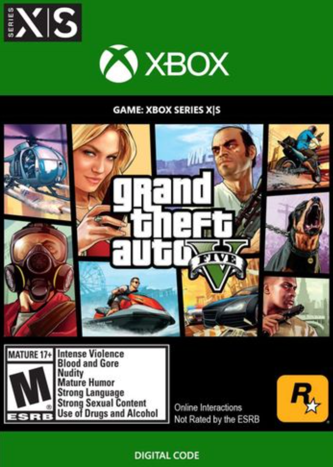 GRAND THEFT AUTO V - XBOX SERIES X|S - XBOX LIVE - MULTILANGUAGE - EU