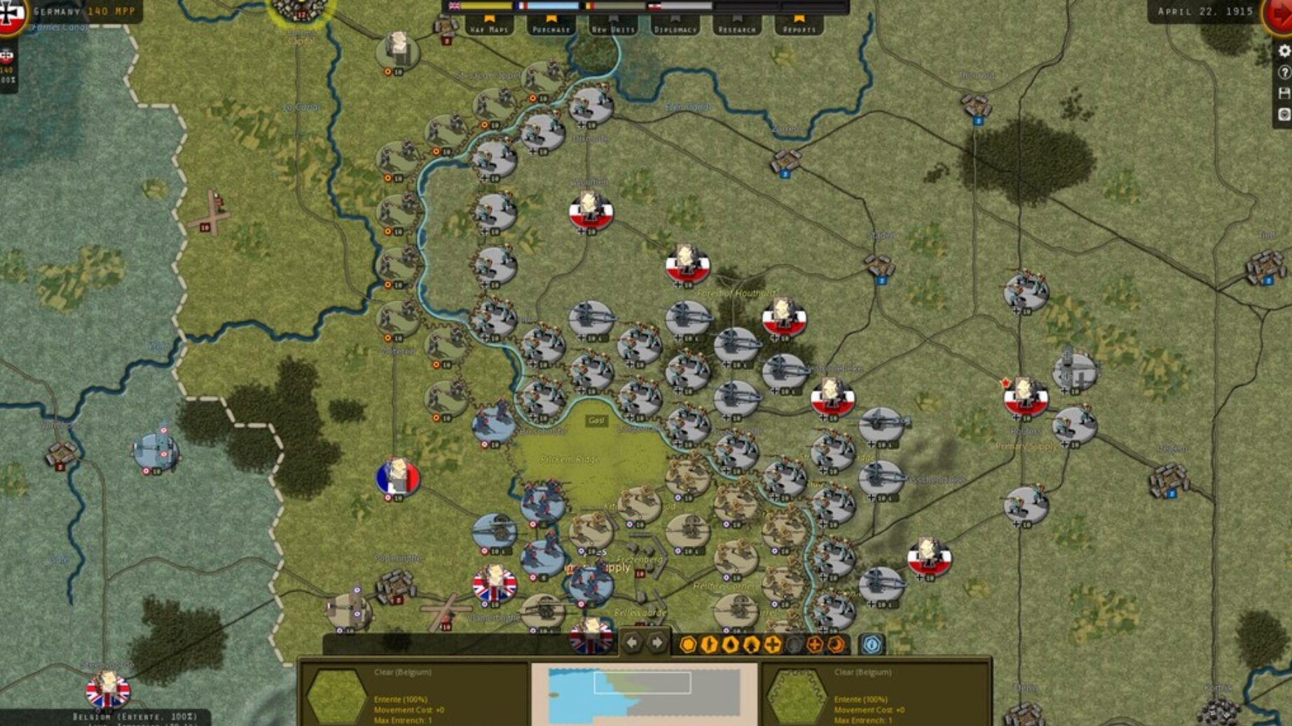 STRATEGIC COMMAND: WORLD WAR I - BATTLES FOR YPRES (DLC) - PC - STEAM - MULTILANGUAGE - WORLDWIDE