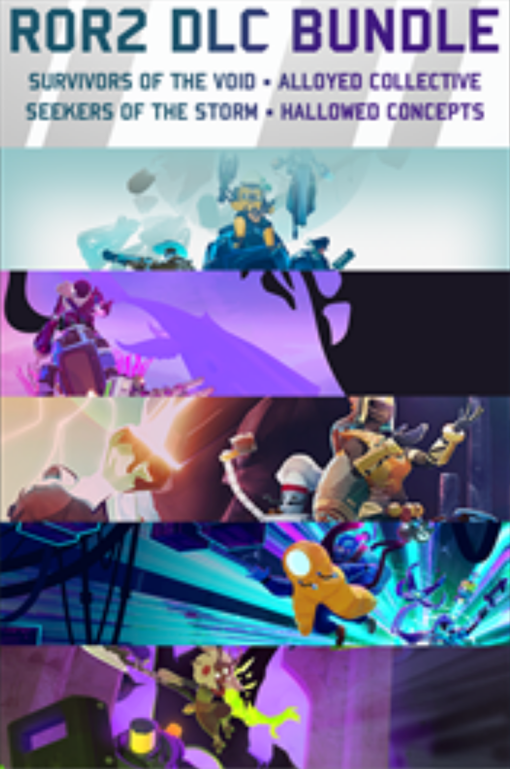 RISK OF RAIN 2 + SURVIVORS OF THE VOID + SEEKERS OF THE STORM + ALLOYED COLLECTIVE + HALLOWED CONCEPTS - PC - STEAM - MULTILANGUAGE - ROW