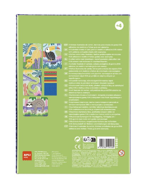 SET 4 PLANSE MOZAIC, KIDS, MULTICOLOR - APLI (APL19446)