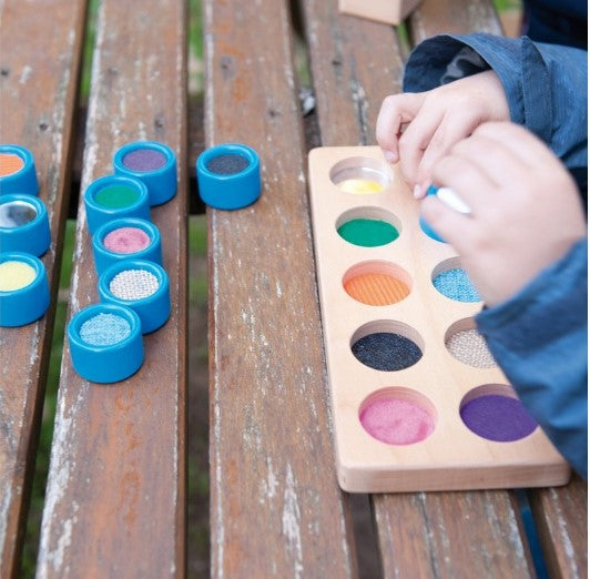 JOC SENZORIAL CUBURI TACTILE, 10 PIESE - ANDREU TOYS (ANT16116)