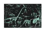 PUZZLE CARE STRALUCESTE IN INTUNERIC, KIDS, 60 DE PIESE, DINOZAURI - APLI (APL19435)